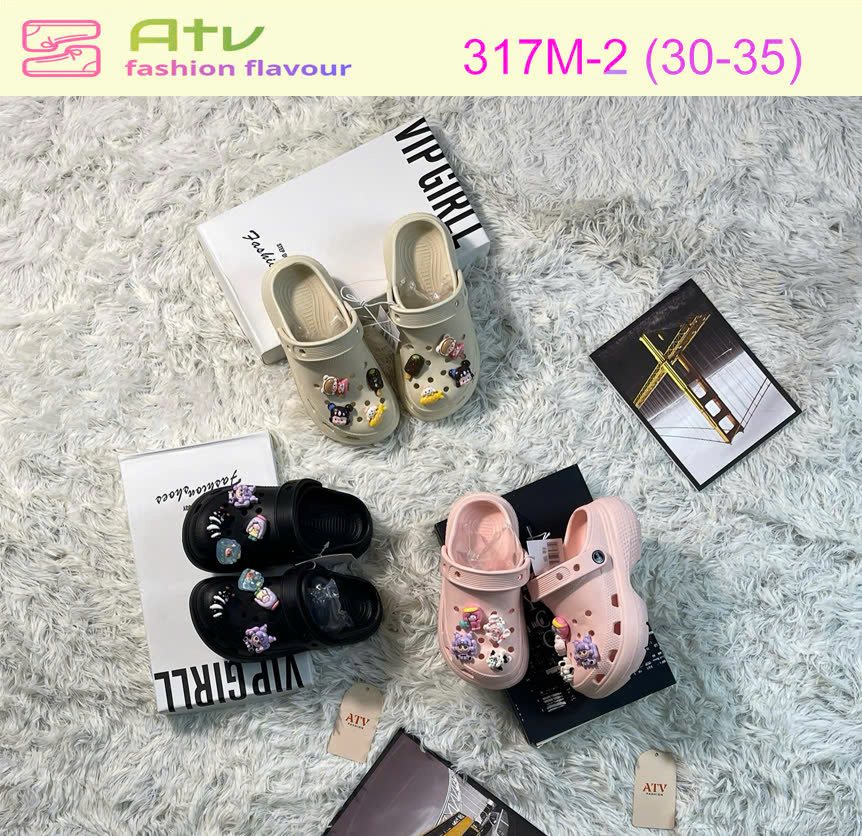 317M-2 - dép sục siêu nhẹ thời trang dành cho trẻ em (size 30-35)