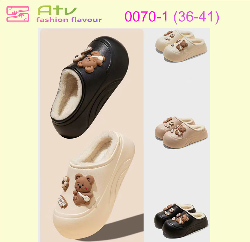 0070-1 - Dép sục lót lông thời trang dành cho nam nữ (size 36-41)