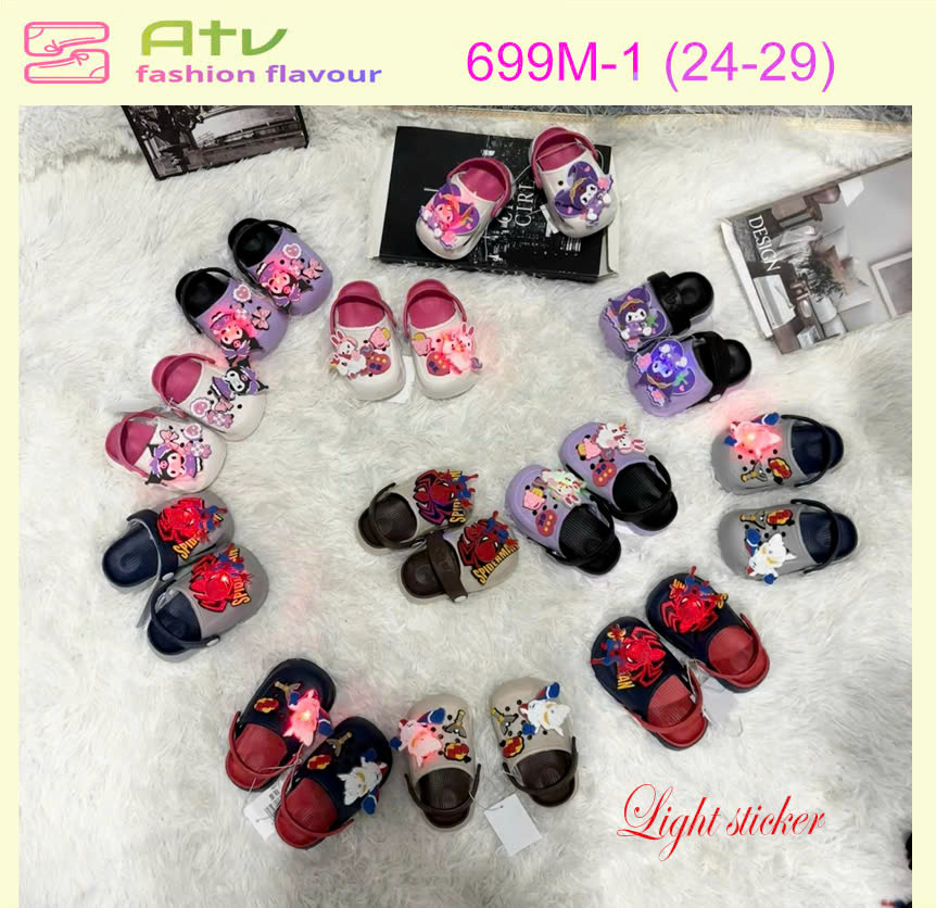 699M-1 - Dép sục siêu nhẹ thời trang dành cho trẻ em (size 24-29)