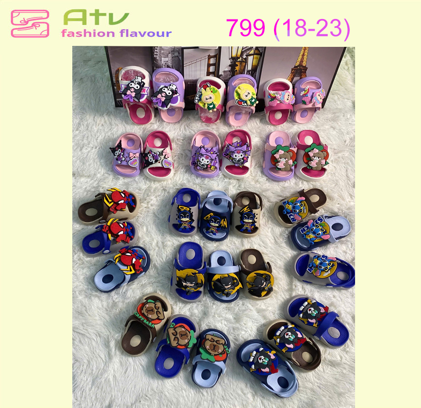 799 - Dép lê siêu nhẹ thời trang dành cho trẻ em (size 18-23)